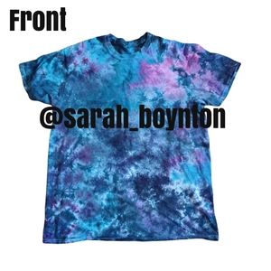 Mens XL Galaxy Scrunch Tie Dye